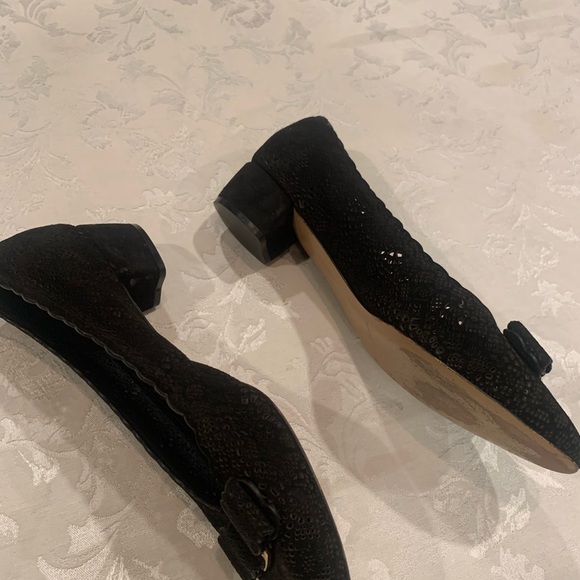 SALVATORE FERRAGAMO Varina Bow
Ballet Flats Black Laser Cut US 7,5 - Picture 3 of 11
